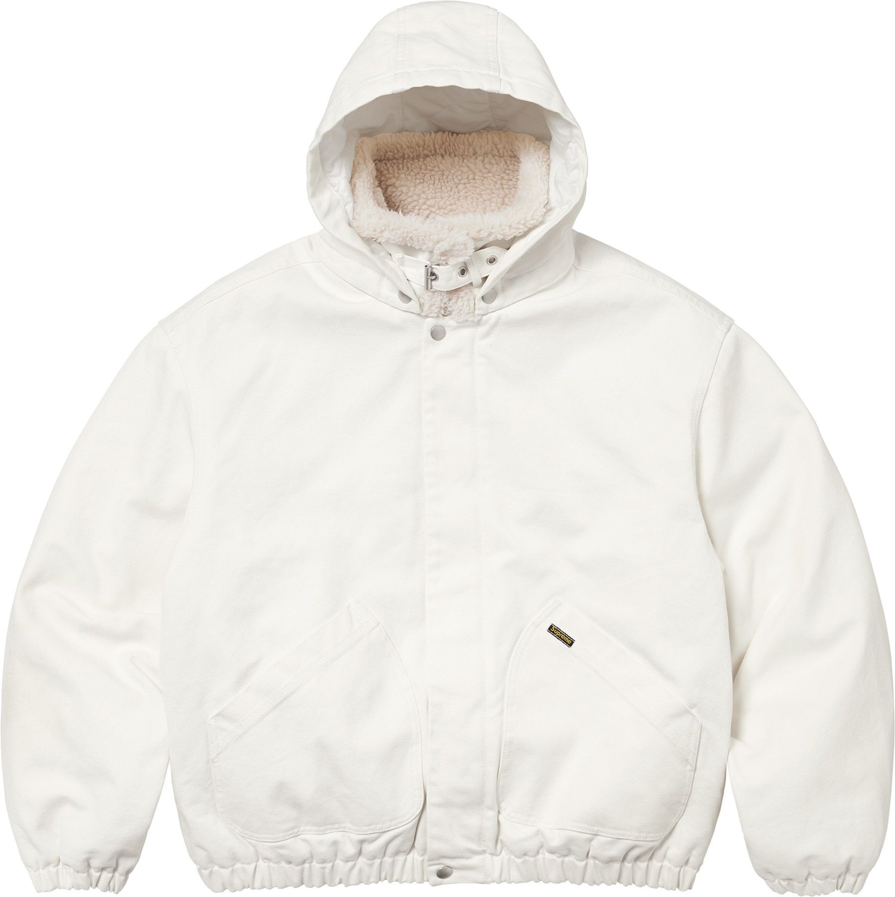 Faux Shearling Lined Bomber Jacket view 24